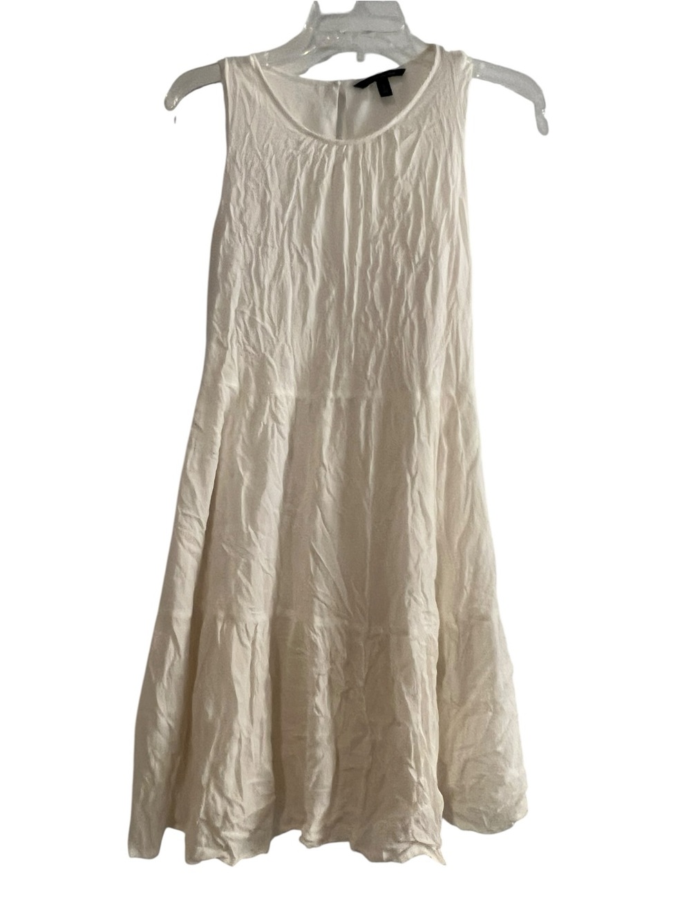 Banana Republic Sleeveless Tiered Dress White Small